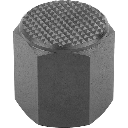 Kipp Positioning Foot, Form:F, Free-Cutting Steel Hardened A. Black Oxidise, Sw=19 K0298.6401